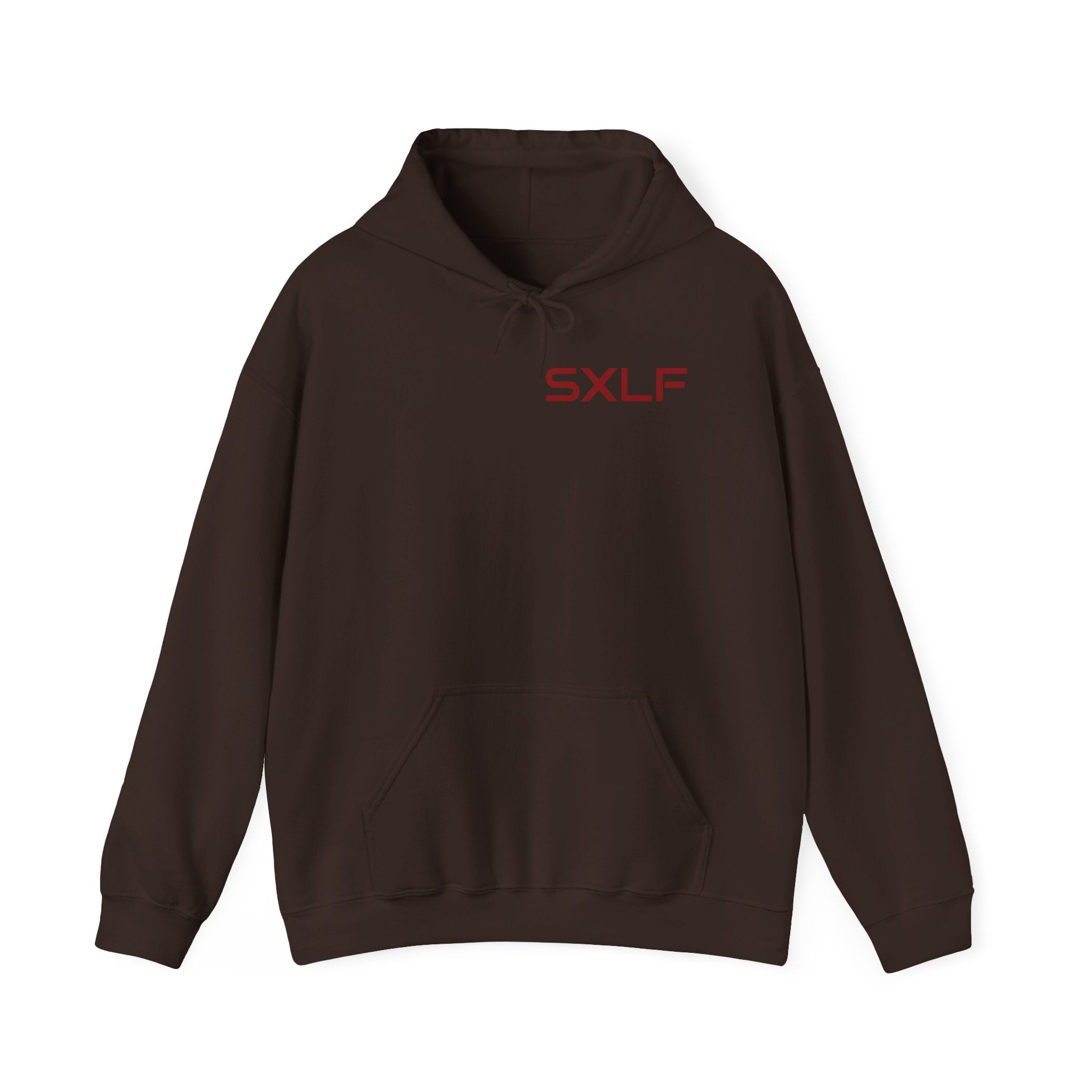 SXLF Hoodie — Minimalist Motivational Hooded Sweatshirt ("Discipline / Belief / Made")