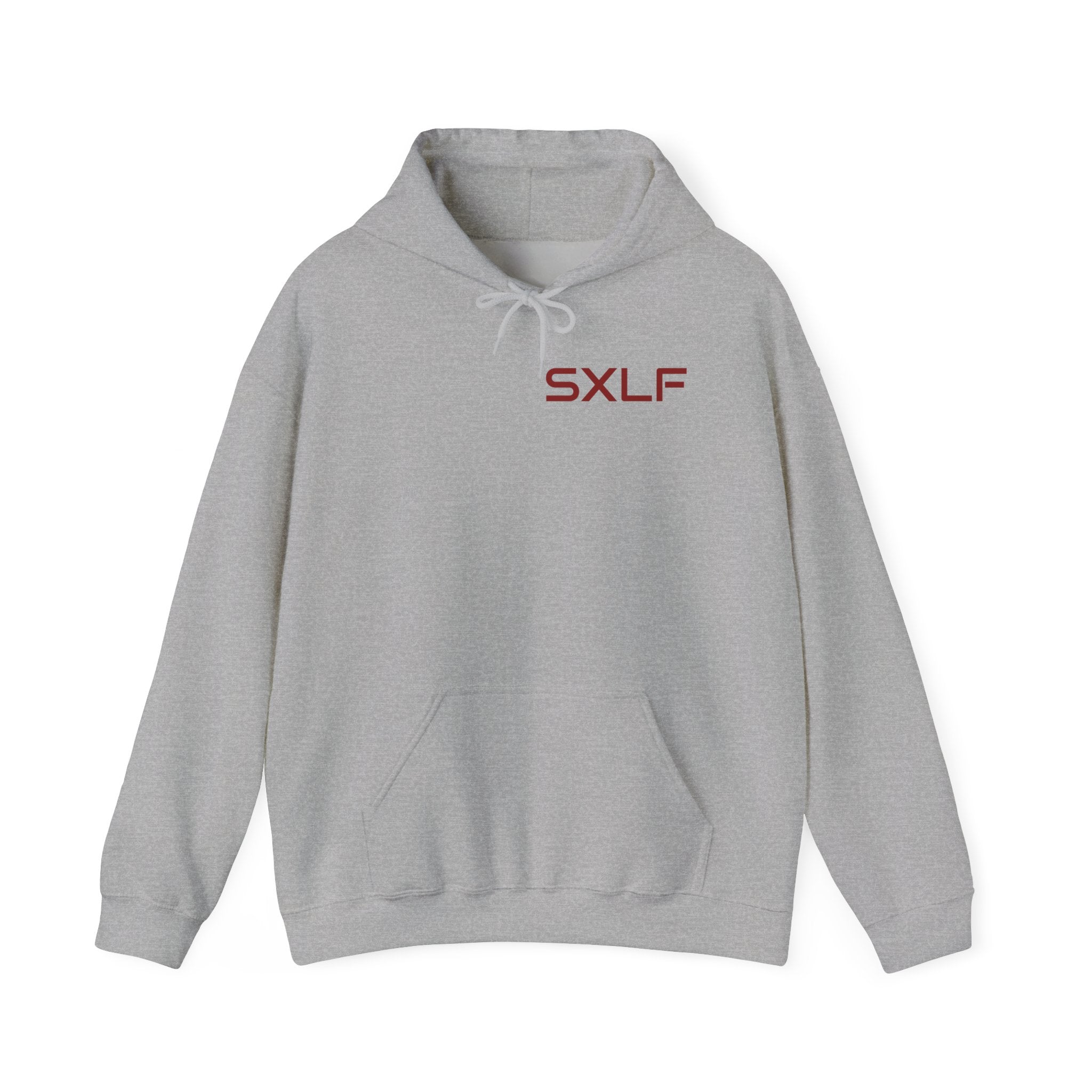 SXLF Hoodie — Minimalist Motivational Hooded Sweatshirt ("Discipline / Belief / Made")