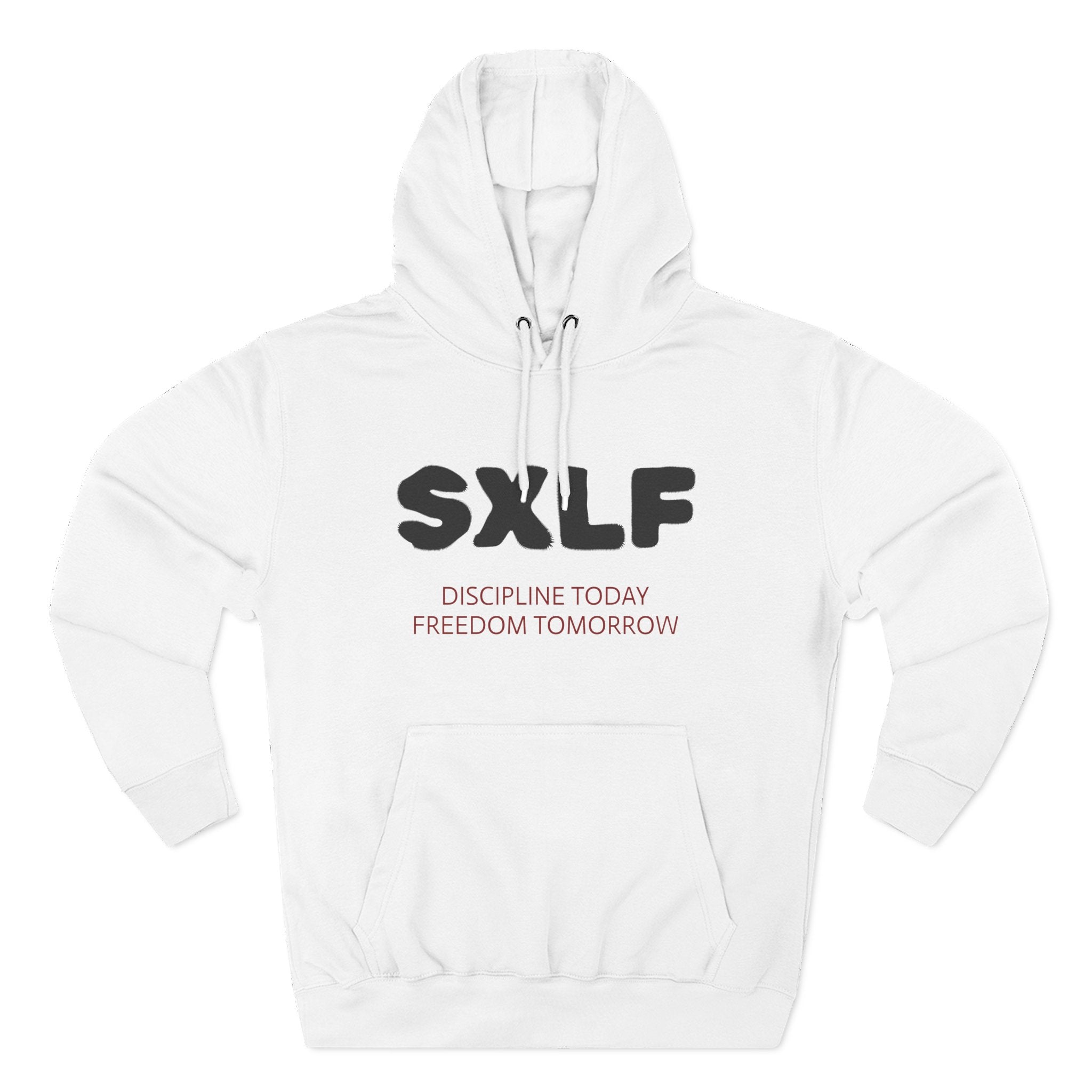SXLF Hoodie — "Discipline Today, Freedom Tomorrow" Minimalist Motivational Pullover