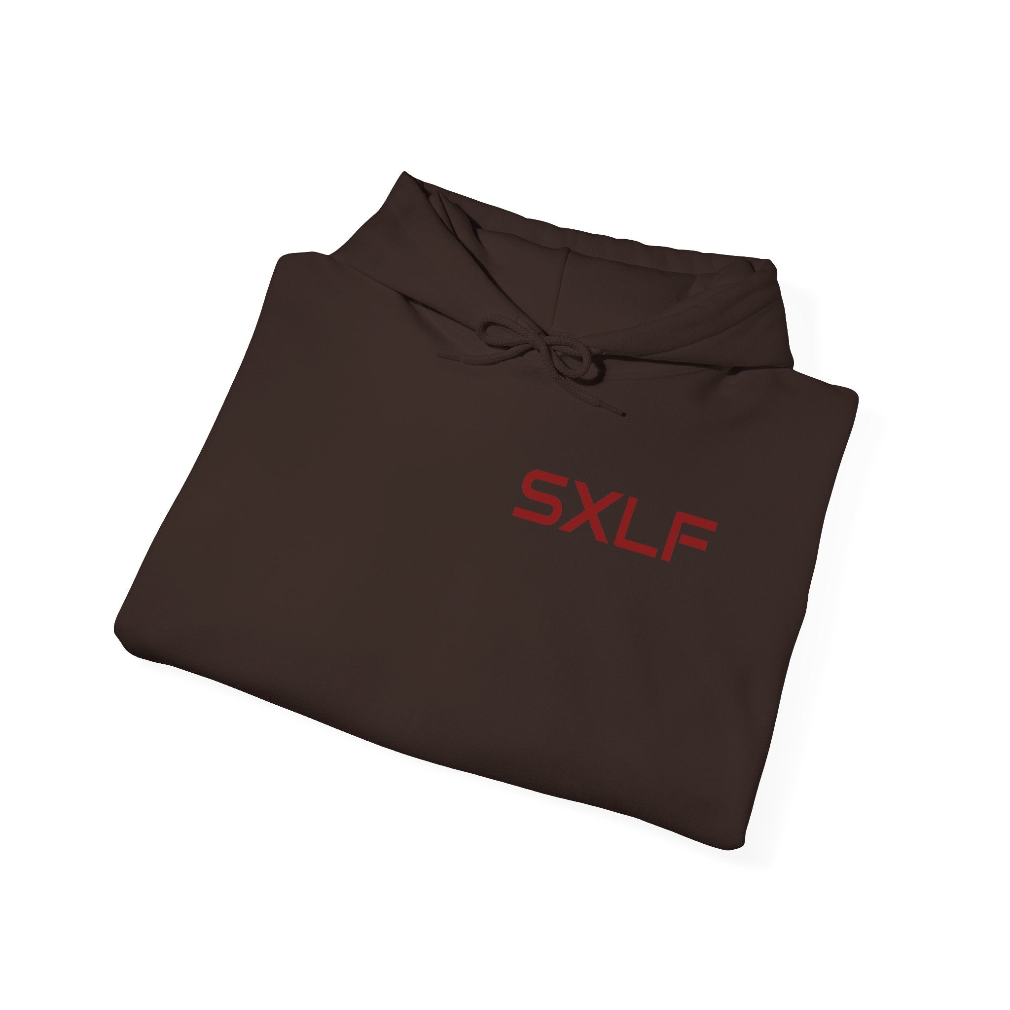SXLF Hoodie — Minimalist Motivational Hooded Sweatshirt ("Discipline / Belief / Made")
