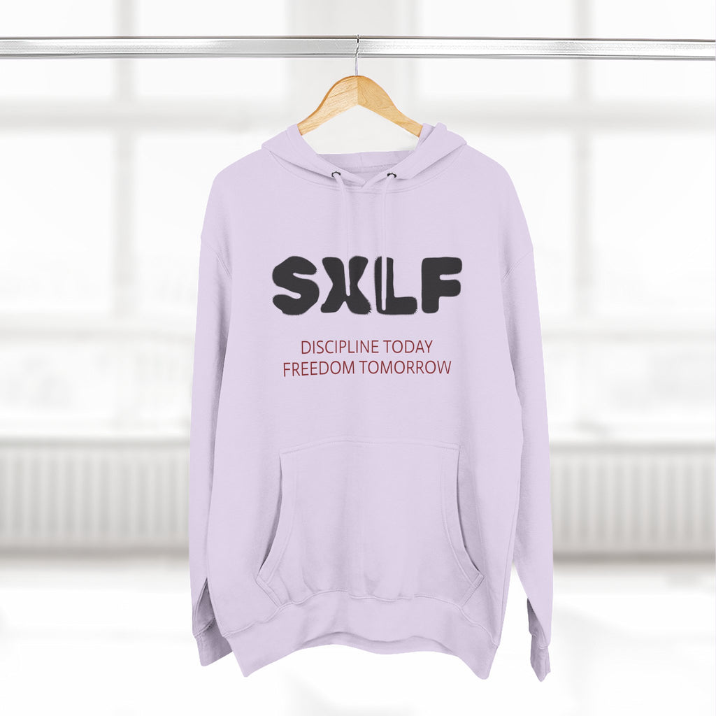 SXLF Hoodie — "Discipline Today, Freedom Tomorrow" Minimalist Motivational Pullover
