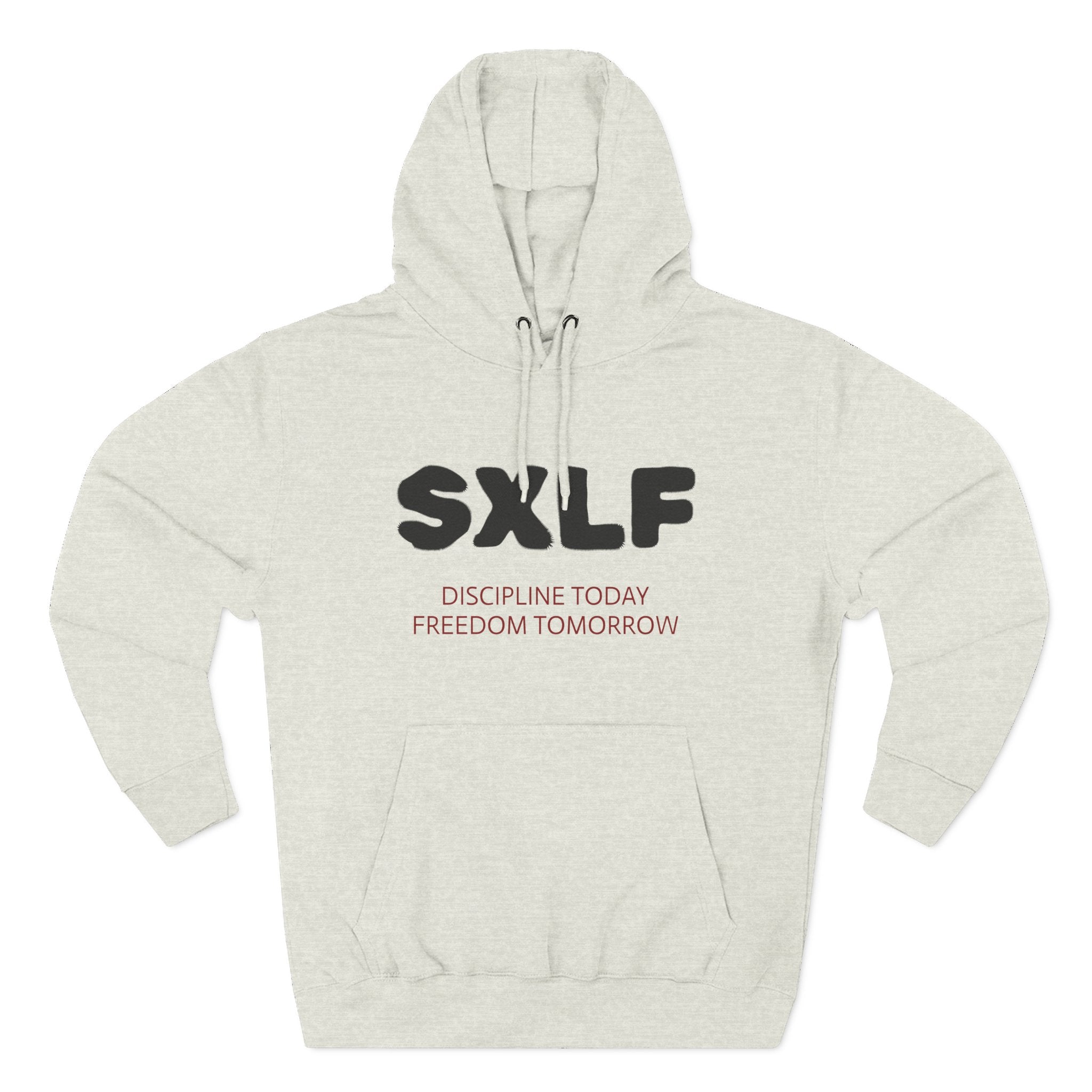SXLF Hoodie — "Discipline Today, Freedom Tomorrow" Minimalist Motivational Pullover