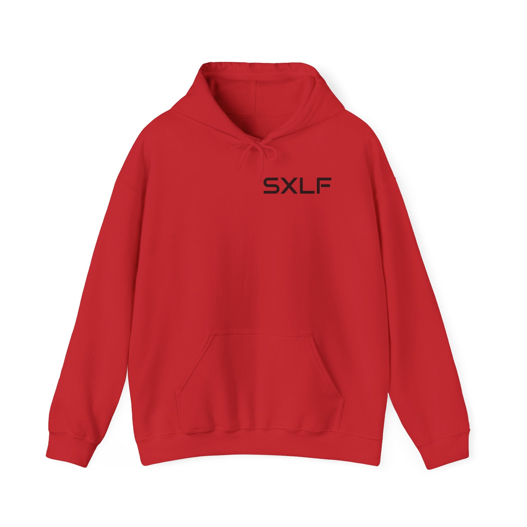 SXLF Hoodie — Minimalist Motivational Hooded Sweatshirt ("Discipline / Belief / Made")