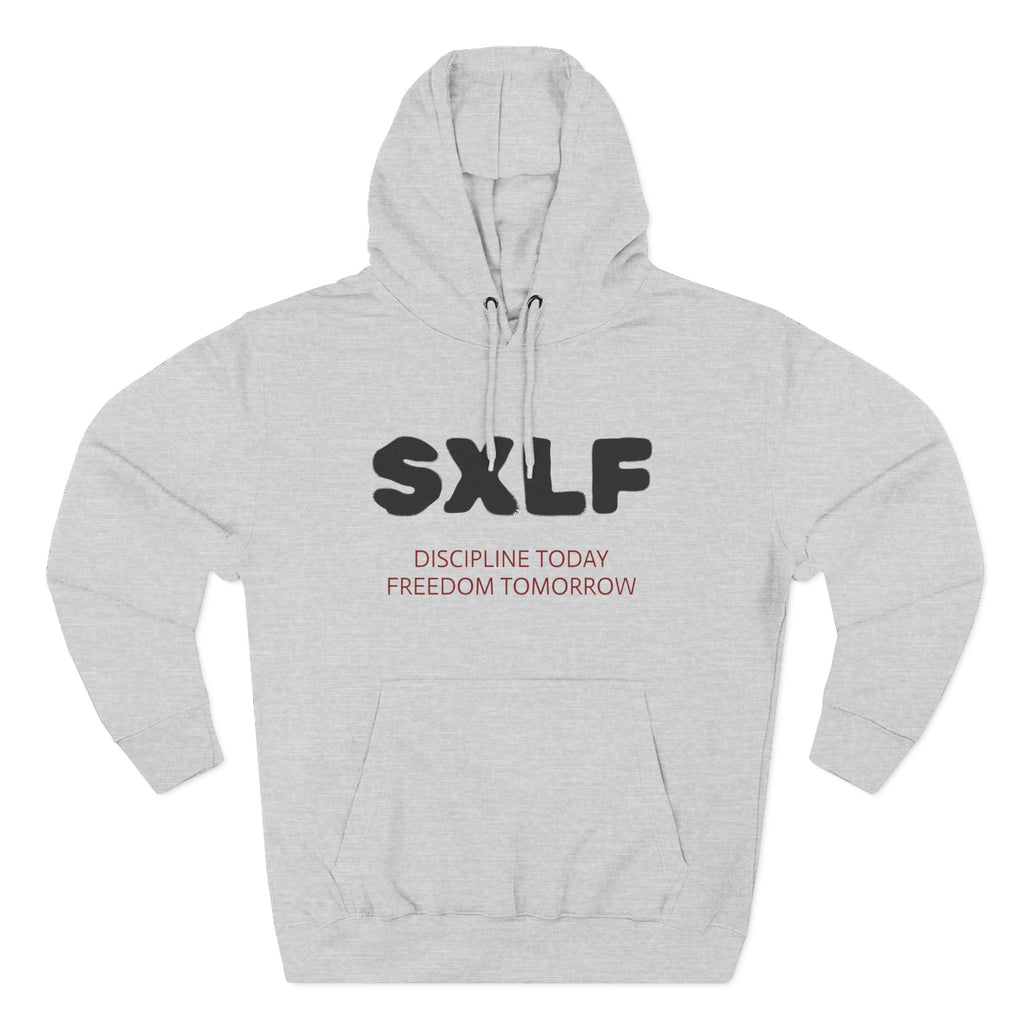 SXLF Hoodie — "Discipline Today, Freedom Tomorrow" Minimalist Motivational Pullover