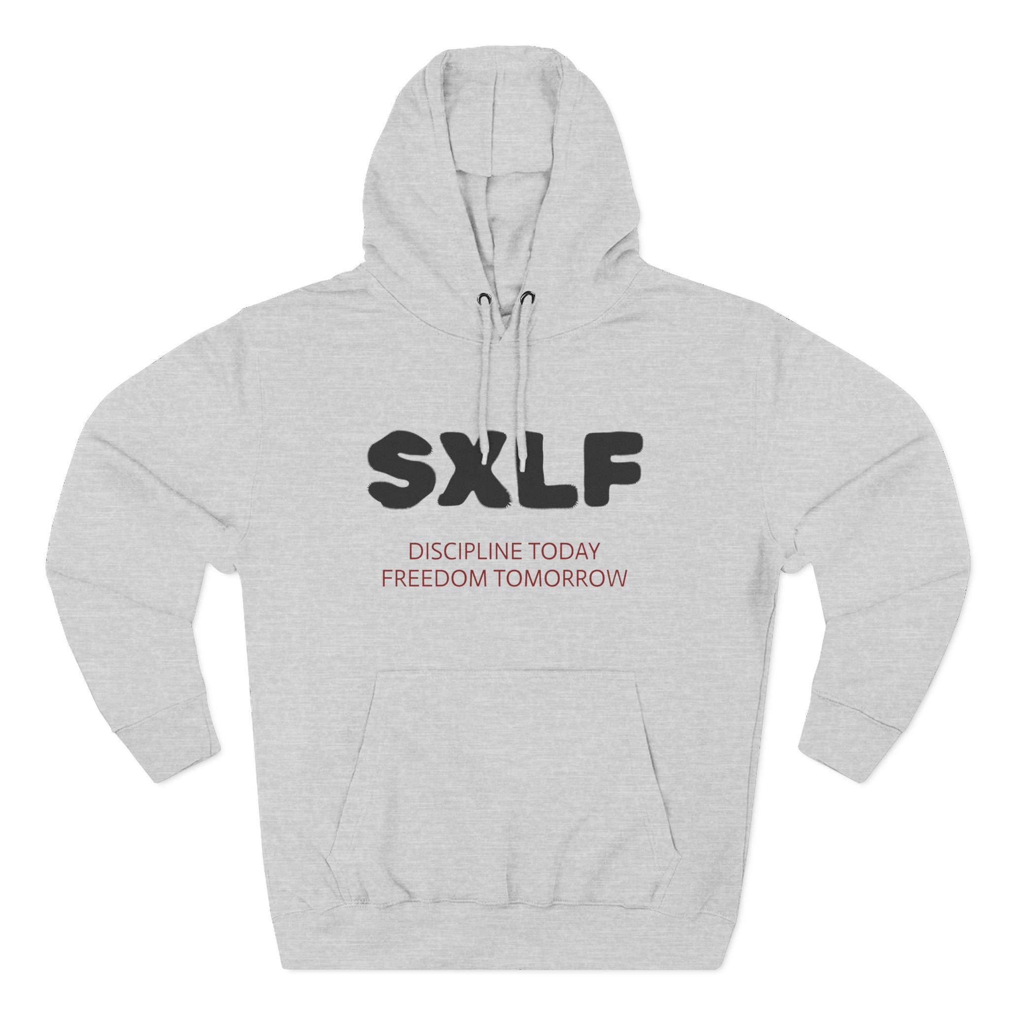 SXLF Hoodie — "Discipline Today, Freedom Tomorrow" Minimalist Motivational Pullover
