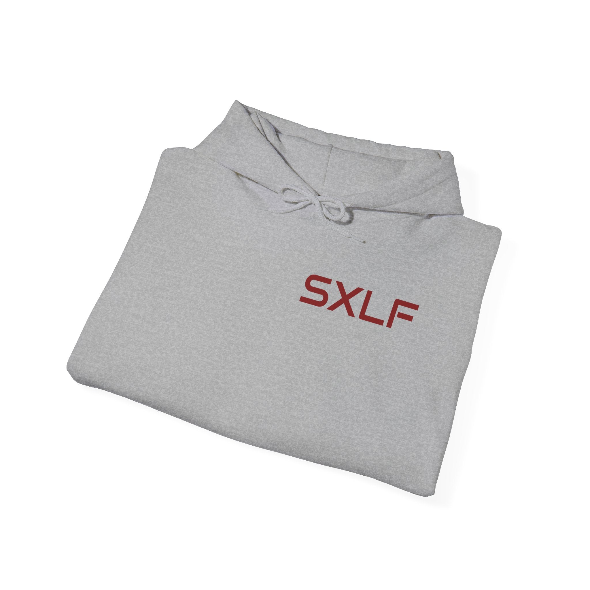 SXLF Hoodie — Minimalist Motivational Hooded Sweatshirt ("Discipline / Belief / Made")