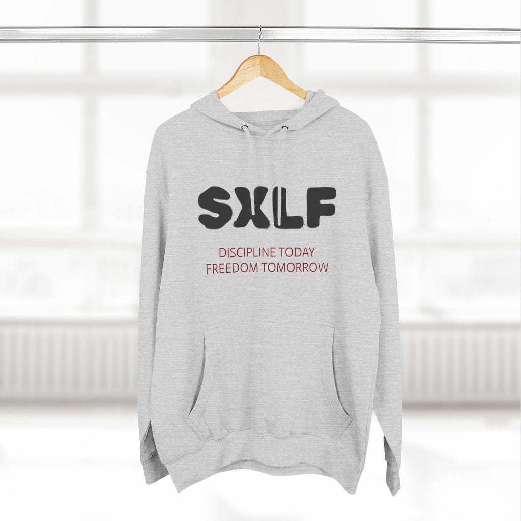 SXLF Hoodie — "Discipline Today, Freedom Tomorrow" Minimalist Motivational Pullover