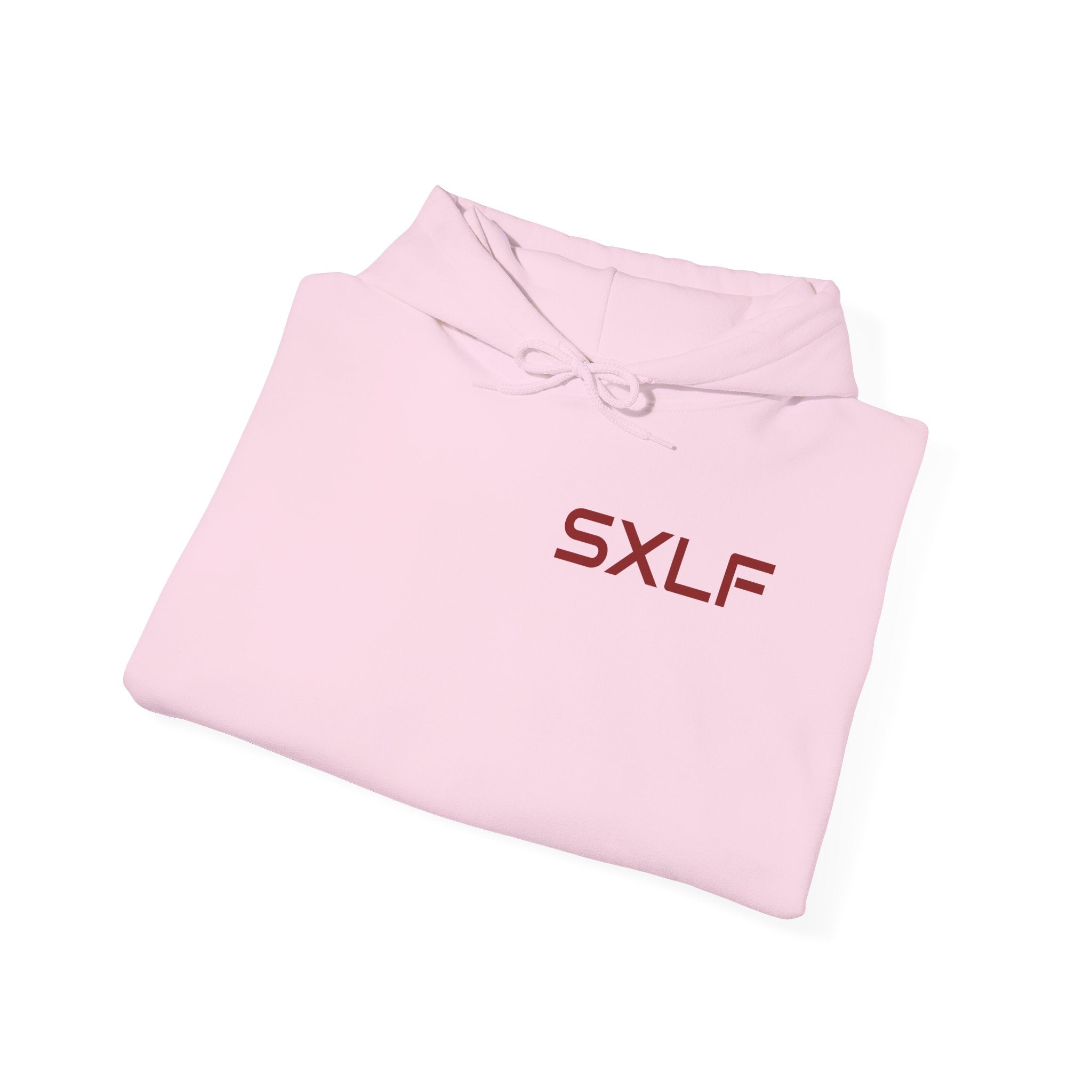 SXLF Hoodie — Minimalist Motivational Hooded Sweatshirt ("Discipline / Belief / Made")