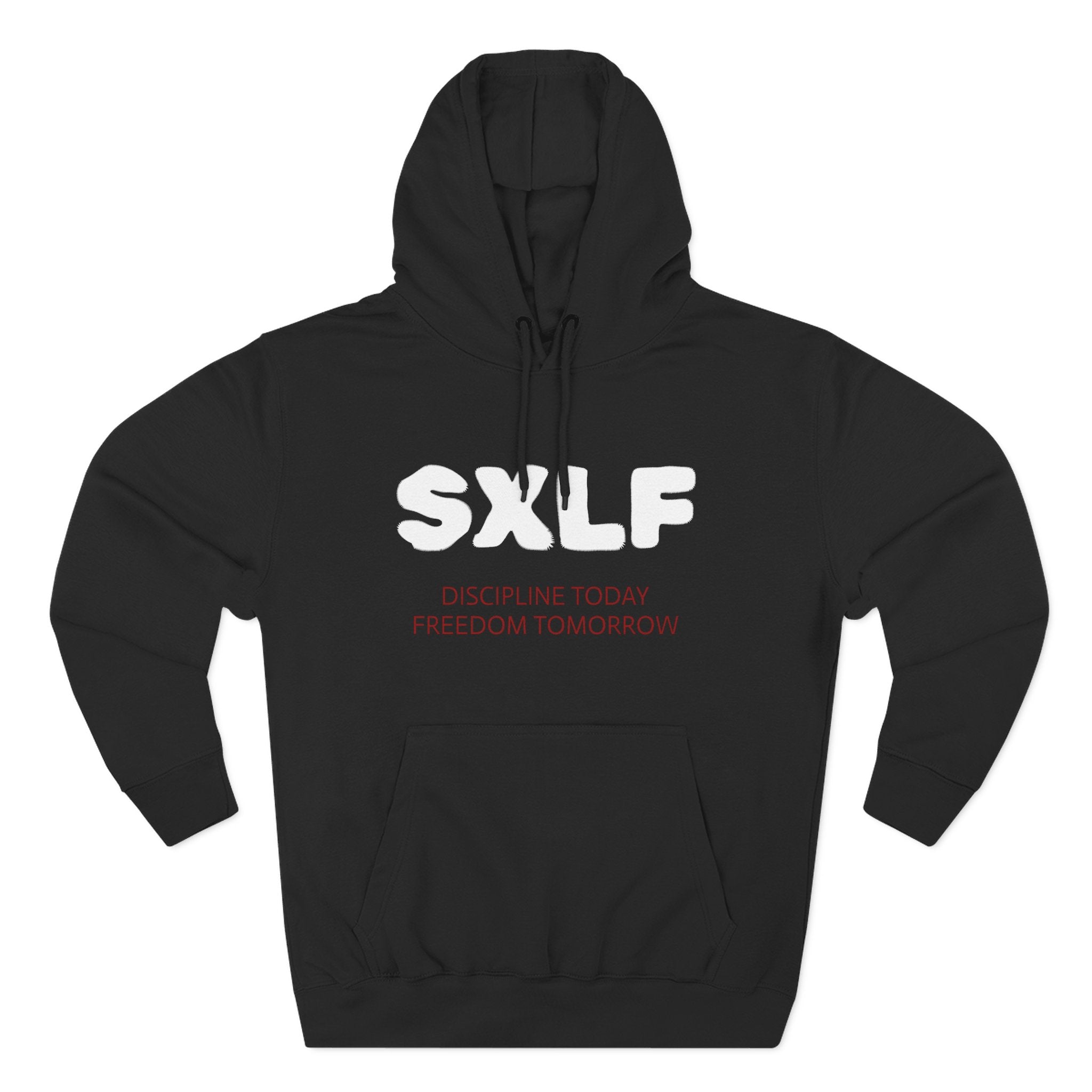 SXLF Hoodie — "Discipline Today, Freedom Tomorrow" Minimalist Motivational Pullover