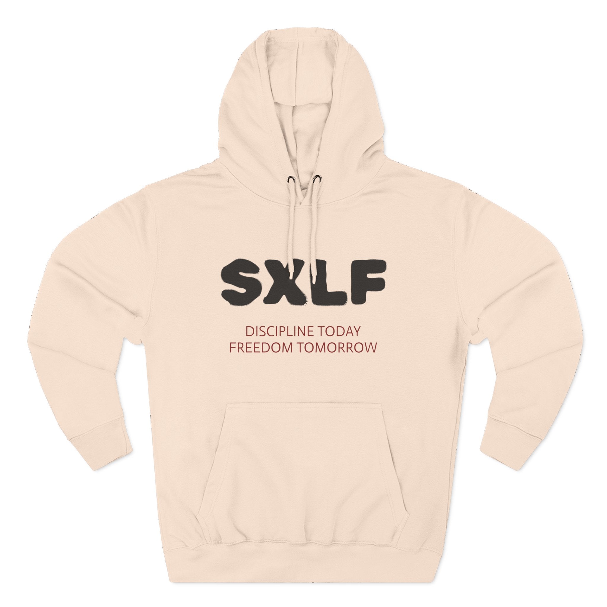 SXLF Hoodie — "Discipline Today, Freedom Tomorrow" Minimalist Motivational Pullover