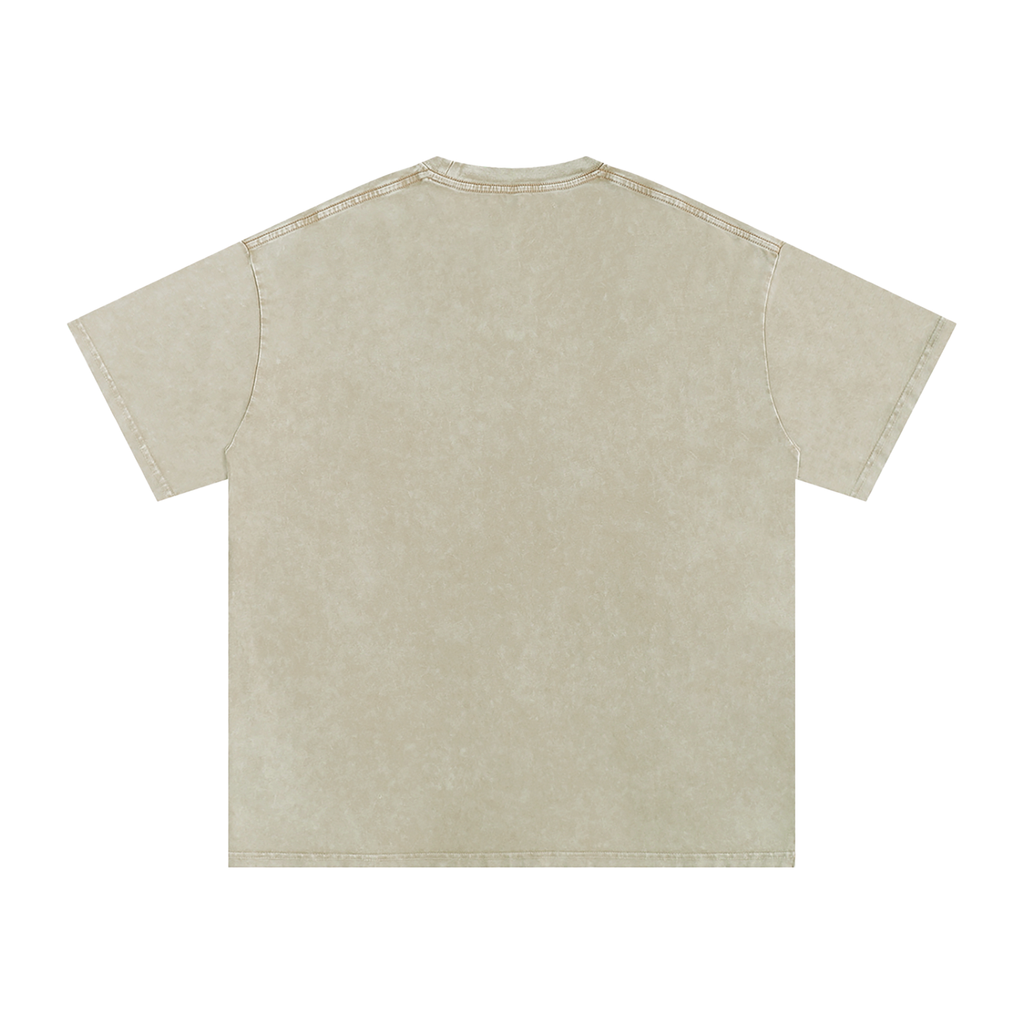 Luffy Snow Washed Oversized Cotton T-Shirt