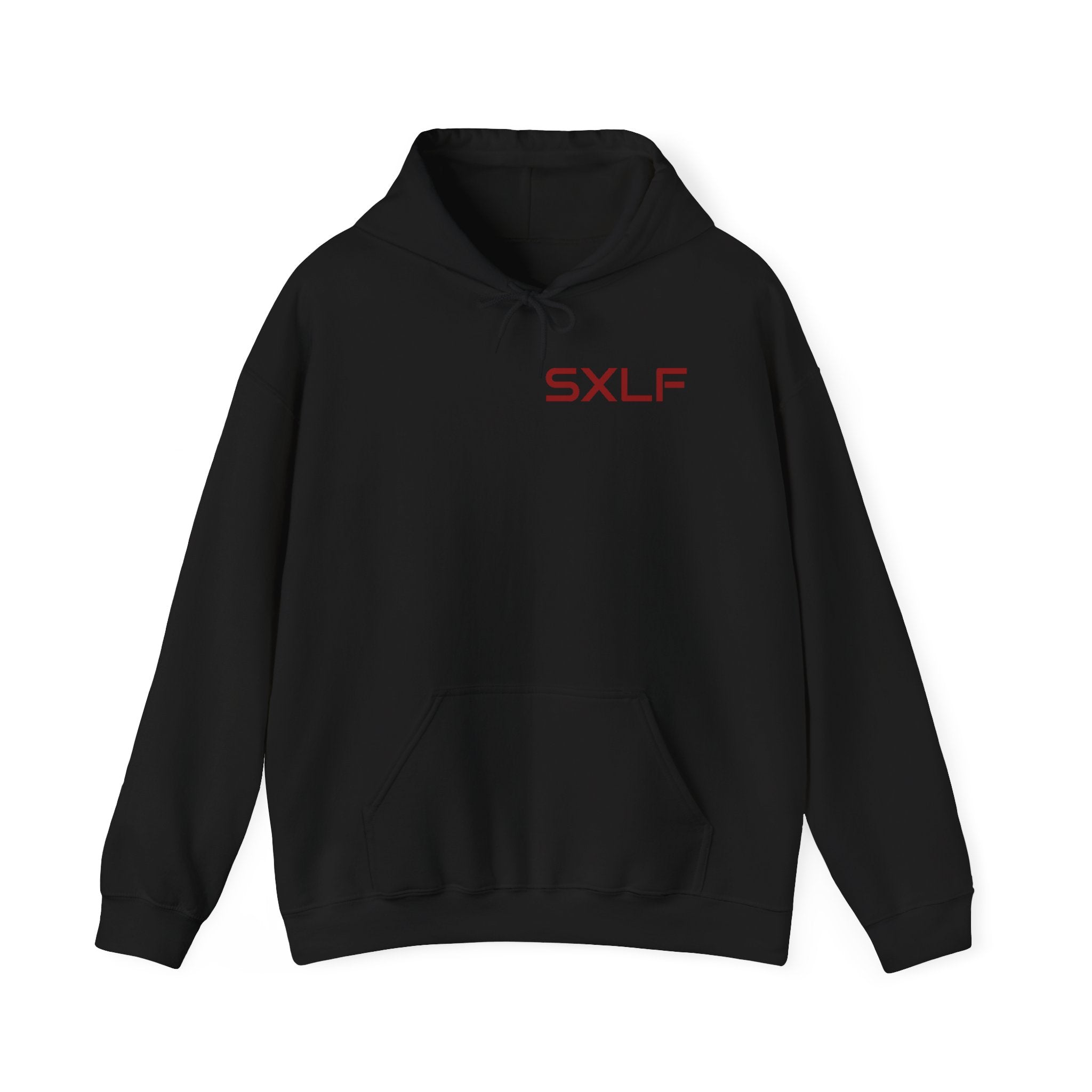 SXLF Hoodie — Minimalist Motivational Hooded Sweatshirt ("Discipline / Belief / Made")
